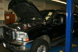 Auto shop students converted a Ford F-250 to run on more eco-friendly fuel sources like vegetable oil.

Photo by Tyler Jordan